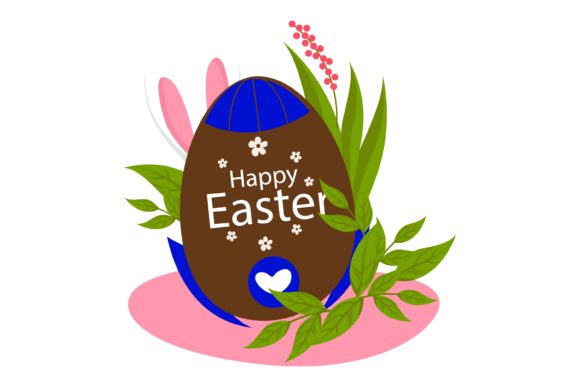 Creating a Charming Easter Bunny Day with Flat Background Floral Designs
