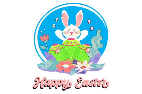 Cute Easter Bunny Frame for Festive Designs