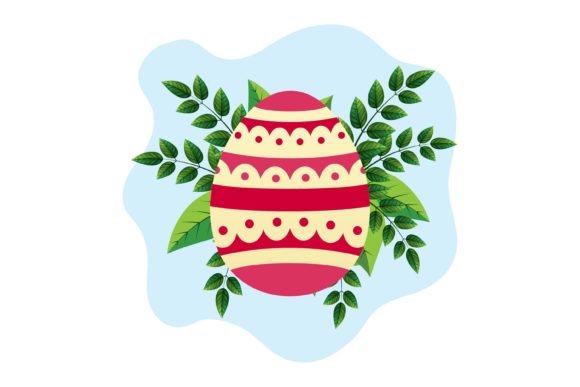 Decorate with Easter Eggs Banner Frame Floral
