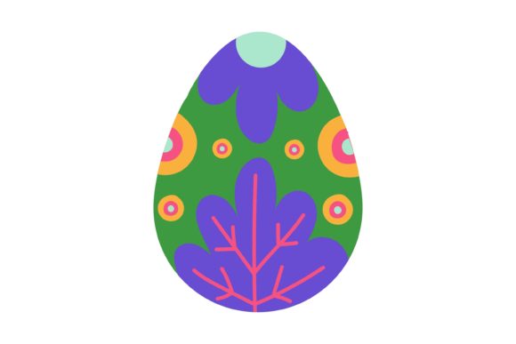 Easter Egg Shape Pattern Floral: A Creative and Versatile Design Element