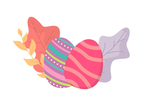 Easter Eggs Purple Pink Floral Vector: A Versatile Design Solution