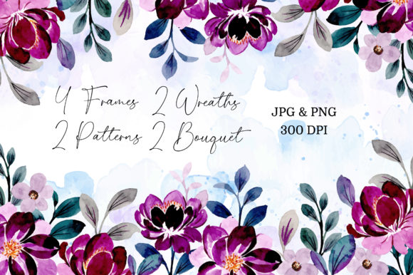 Enhancing Your Creative Projects with Digital Clipart Floral Watercolor Part23