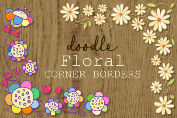 Enhancing Your Designs with Hand Drawn Doodle Corner Floral Borders