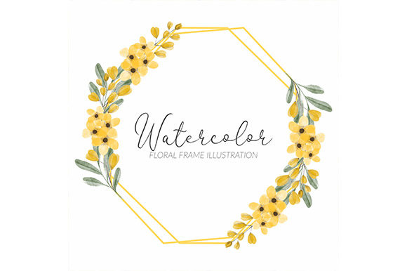 Explore the Versatility of Yellow Watercolor Rustic Frames