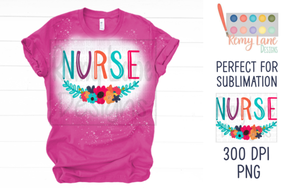 Exploring Nurse Bright Floral Sublimation: A Versatile Digital Design Solution