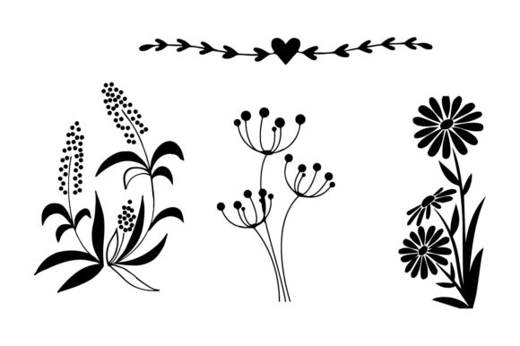 Exploring the Charm of Floral Sets: Sketches of Flowers, Plants, and More
