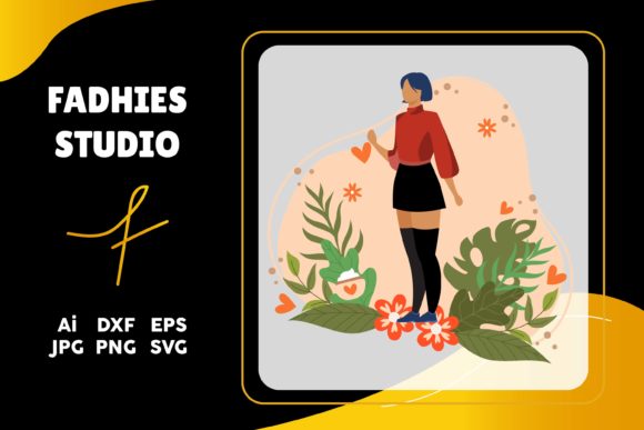 Exploring Woman Background Flat Floral: A Stylish and Versatile Design Option