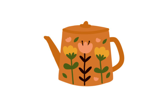 Flowers in Teapot Floral Card Design: A Charming and Versatile Choice