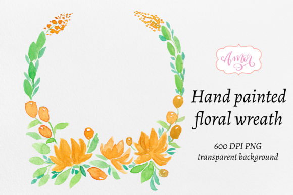 Hand Painted Floral Wreath: A Versatile and Elegant Design Element