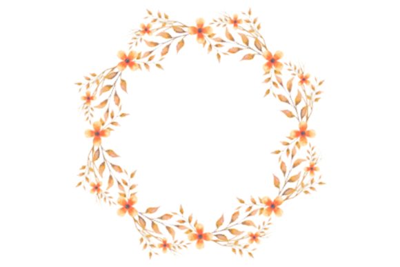Hand Painted Watercolor Floral Leaves