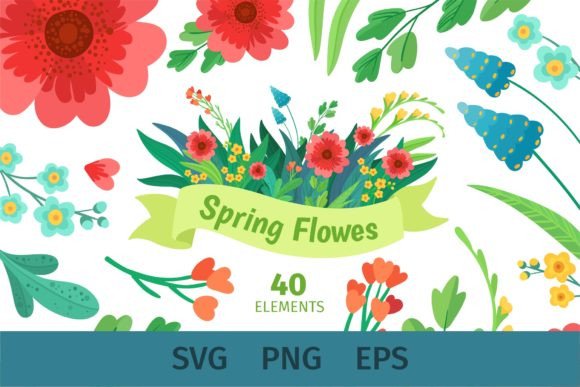 Spring Floral Clipart for Mother’s Day: Perfect for Creative Projects